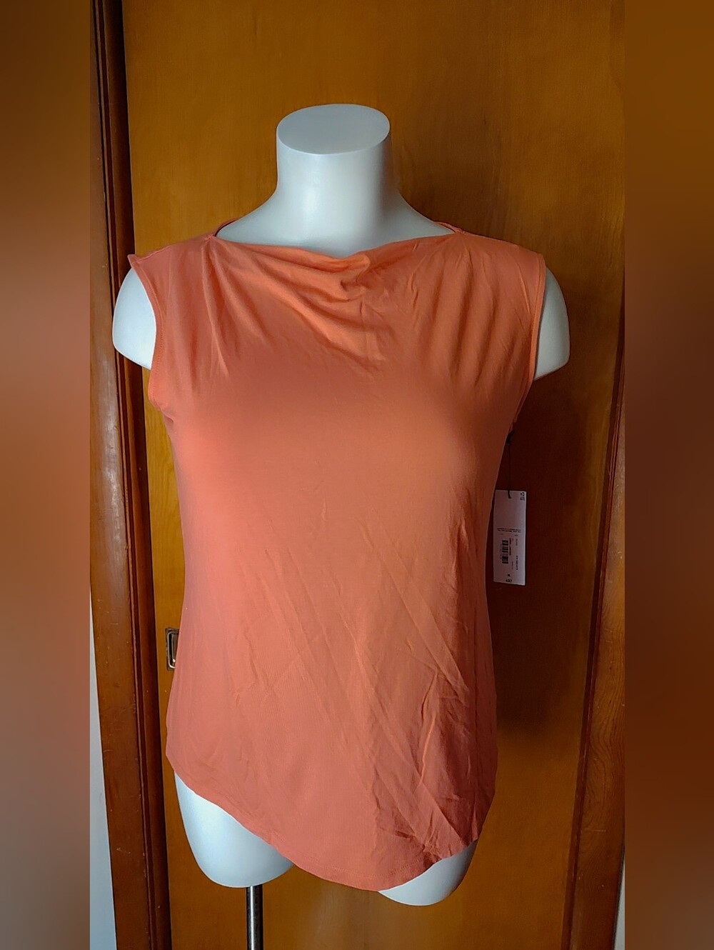 NWT Liz Claiborne Coral Cowl Neck Sleeveless Top | Size XL